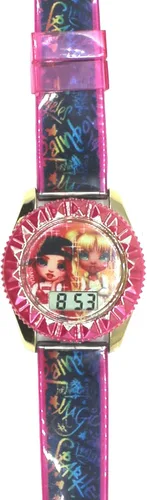 Vista 3 de Rainbow High Reloj digital para niñas (modelo RNB40003AZ), multicolor, Multi, Digital