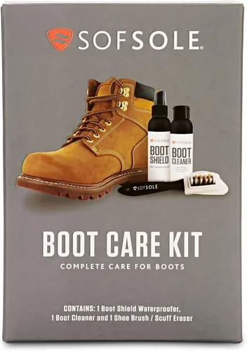 Vista 3 de Sof Sole Shoe Care Kit with Cleaner, Shoe Shield Waterproofer and Scrub Brush for Sneakers and Boots