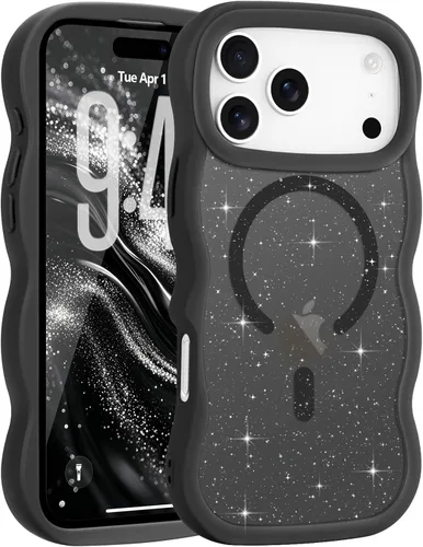 Vista 79 de Pepmune - Funda para iPhone 12 Pro Max con marco ondulado y estructura rígida, color mate claro, cubierta trasera unisex, compatible con Magsafe