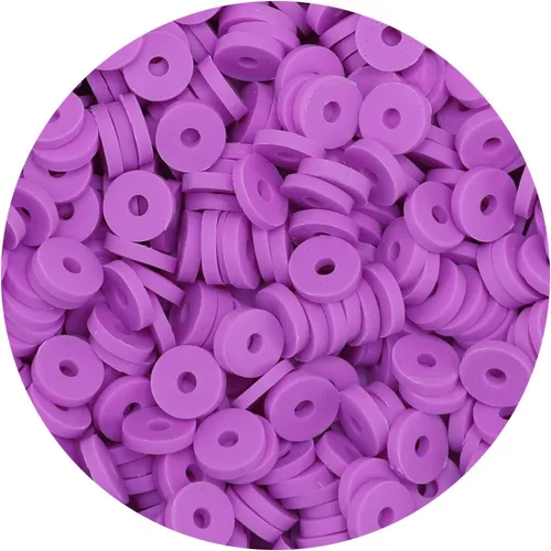 Vista 15 de Bundooraking - 2000 piezas de cuentas de arcilla negra (6 mm), cuentas Heishi para hacer joyas, pulseras y accesorios, paquete pequeño