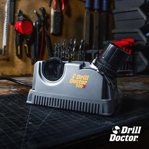 Vista 2 de Drill Doctor 500X afilador de brocas, de 3/32 pulgadas a 1/2 pulgadas
