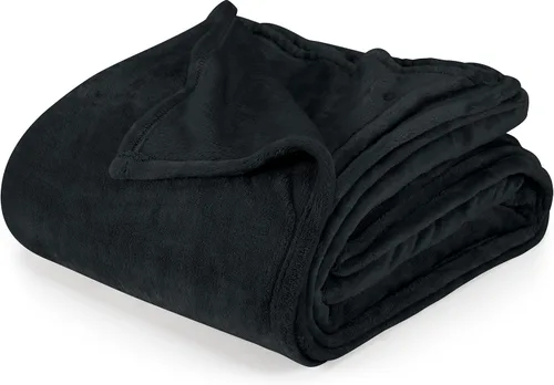 Vista 44 de Utopia Bedding Manta de forro polar negro, tamaño individual, ligera, mullida, suave, antiestática de microfibra (60 x 80 pulgadas)