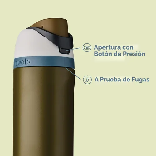 Vista 7 de Owala Botellas de agua aisladas de acero inoxidable de 32 onzas con popote, juego de 2