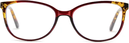 Vista 2 de Foster Grant Karleen Pop of Power - Gafas de lectura estilo bifocal, luz azul, ojo de gato