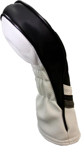 Vista 7 de Fundas para cabezas de golf de cuero blanco y negro estilo 1, 3, 5 fundas para conductores y cabezas de calle para conductores de 460 cc
