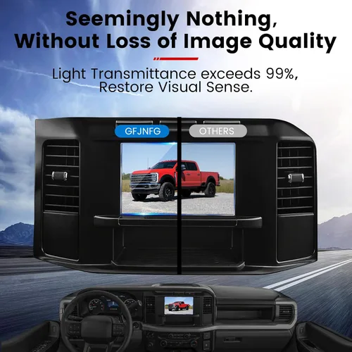 Vista 6 de GFJNFG - Protector de pantalla compatible con Ford F250 2025 2026 de 8 pulgadas, para Ford F250 F350 F450 2023-2026 [XL/XLT] y para Ford F150