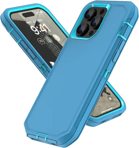 Vista 9 de Sansunto Funda para iPhone 13 Pro Max Case y 12 Pro Max Case, Protección de Cuerpo Completo Resistente Heavy Duty a Prueba de Golpes Grado Militar 3