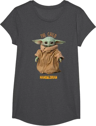 Vista 33 de Star Wars The Mandalorian Grogu The Child Photo Pose - Camiseta linda Negro