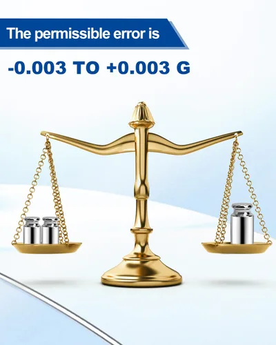 Vista 4 de UCEC Pesos de calibración para báscula digital, pesos de 50 g, peso de balance de acero inoxidable de precisión para laboratorio, calibración