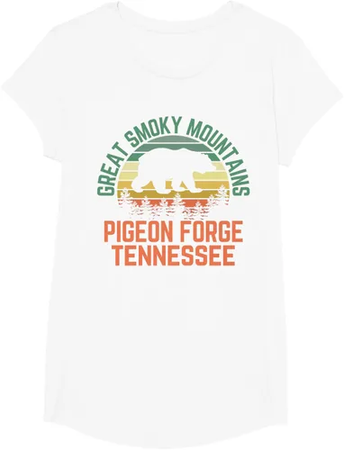 Vista 20 de Camiseta Pigeon Forge Great Smoky Mountains National Park Tennessee, Negro, S
