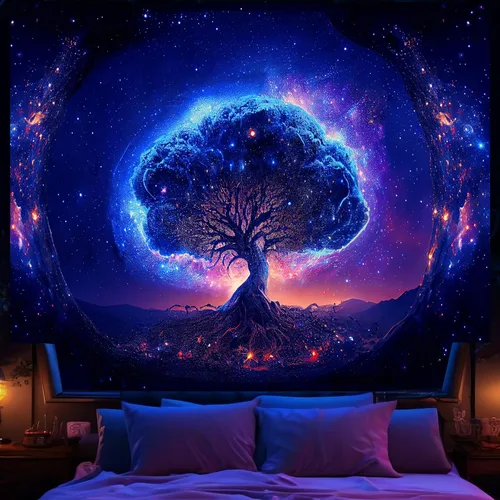 Vista 12 de Tapiz de Pared de Ciudad Anime Punk para Dormitorio, Tapices Japoneses Futuristas de Calle Nocturna de Neón Ciberpunk Estéticos, Fondo