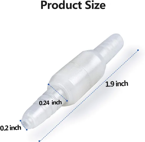 Vista 4 de 5 paquetes de conectores giratorios de tubos de oxígeno para tubos de oxígeno, conector giratorio de tubo de oxígeno, evita enredos del tubo