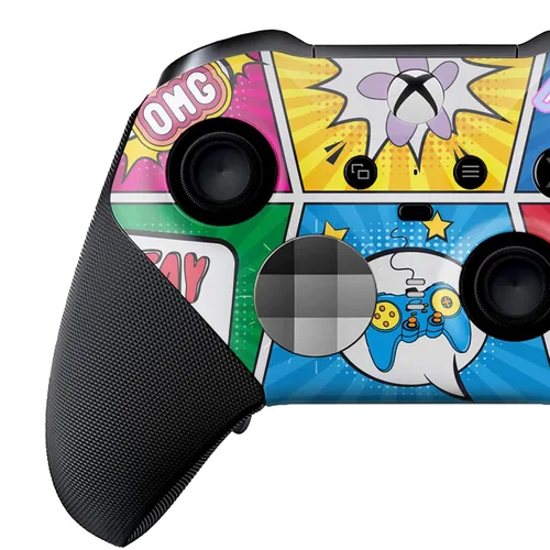 Vista 3 de Retro Comic Customised Wireless Controller for Elite by BCB. Original Elite Series 2 Controller Compatible with Xbox One / Series X & S. Customized