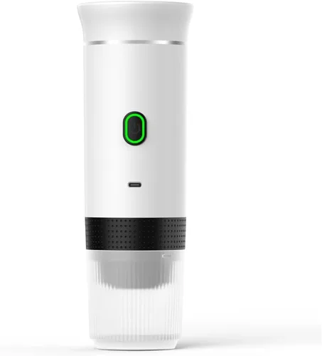 Vista 8 de Cafetera portátil de viaje, máquina de café a pilas, máquina de café espresso de una sola porción para campamento, automóvil, RV, senderismo