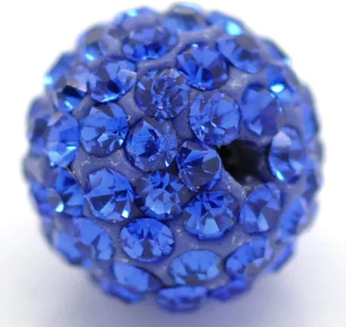 Vista 22 de RUBYCA Pave - Cuentas de arcilla de cristal checo para joyería Shamballa (20 unidades, 0.472 pulgadas, morado claro)
