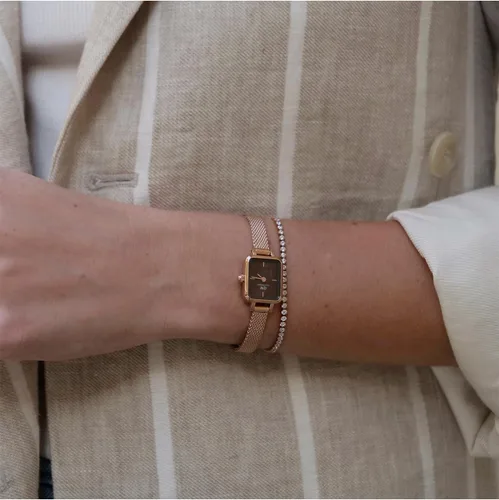 Vista 2 de Daniel Wellington Collar clásico de la pulsera del tenis, collar ajustable de la pulsera del cristal del acero inoxidable