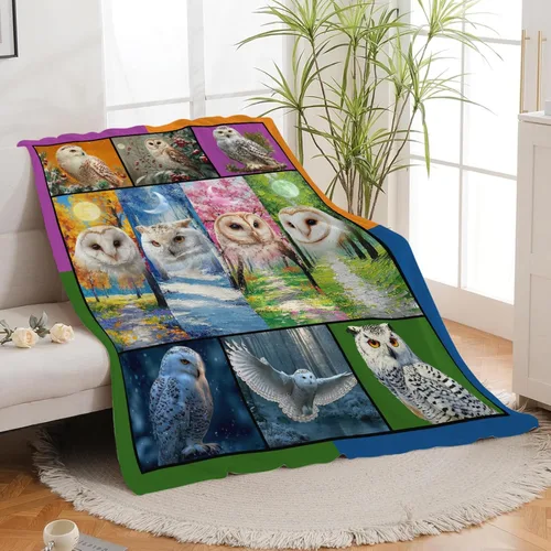 Vista 43 de Manta de águila con la bandera estadounidense y águila calva, regalos para niños, niñas, niños, adultos, mujeres y hombres, suave, acogedora, cálida