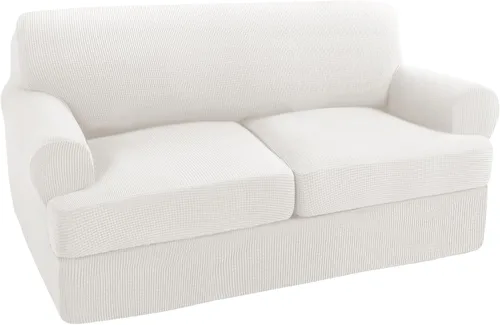 Vista 52 de Turquoize Funda para sillón con cojín en forma de T para sala de estar, funda elástica para sofá, funda suave para sillón, fundas de muebles
