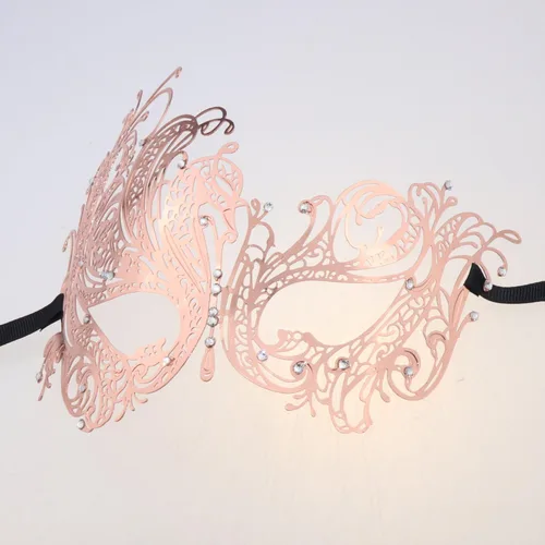 Vista 5 de Thmyo Paquete de 2 máscaras para parejas, carnaval veneciano, Mardi Gras, máscara de baile