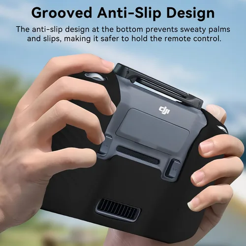 Vista 6 de Craznick RC Pro 2 Funda protectora de silicona - Protector de pantalla de control remoto 2 en 1, funda de protección de silicona transparente HD