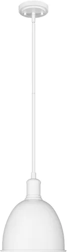 Vista 6 de Z-Lite 4500P8-SW - Colgante Sawyer, 1 luz, 100 vatios, blanco satinado