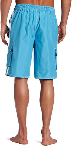 Vista 2 de Kanu Surf Men's Barracuda Swim Trunks (Regular & Extended Sizes)