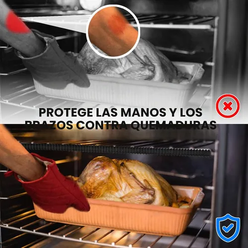 Vista 4 de Protectores extralargos para horno de 22 pulgadas, paquete de 2 protectores de horno resistentes al calor para estantes, protector de borde de Negro