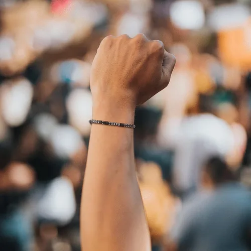 Vista 4 de Pulseras inspiradoras en código morse para hombres, mujeres, niños y niñas, padres, madres, tías, abuelas, hijas, para el Día de la madre