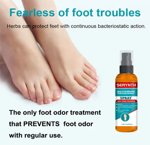 Vista 4 de Spray probiótico para olores de pies para hombres y mujeres, desodorante antifúngico para zapatos y pies con aceites esenciales naturales para pies