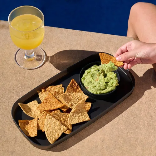 Vista 4 de madesmart dipware - Plato pequeño para servir, apilable y extraíble, para salsa, queso, ensalada, aceitunas, apto para lavavajillas y microondas