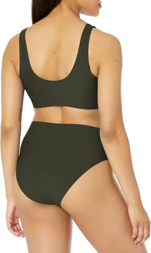 Vista 4 de Tempt Me - Traje de baño deportivo de dos piezas con cuello redondo y tiro