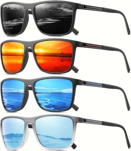 Vista 16 de Gafas de sol polarizadas para hombre, clásicas, ligeras, para conducir, pesca, golf, sol, protección UV