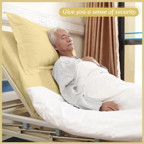 Vista 4 de Moukeren Juego de sábanas de hospital, 6 piezas, sábana bajera ajustable de bolsillo profundo de 36 pulgadas con elástico en todo el contorno, Beige