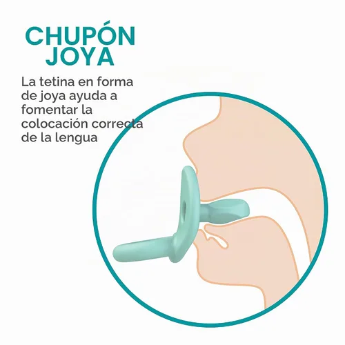 Vista 4 de Boon Jewl - Chupete, Fase 2, Paquete de 4, Azul