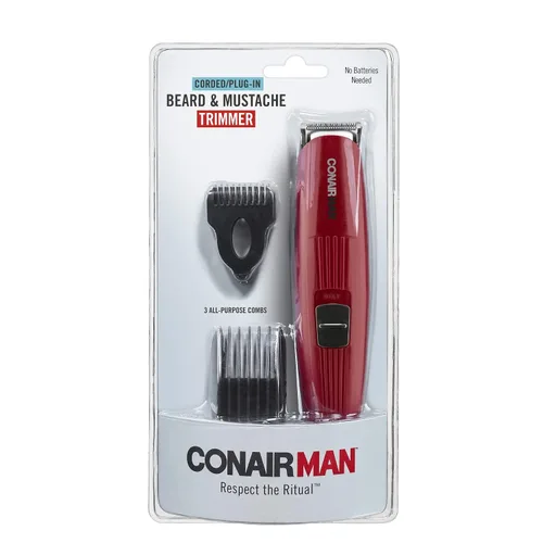 Vista 5 de Cortadora eléctrica para barba y bigote de hombre Conair.