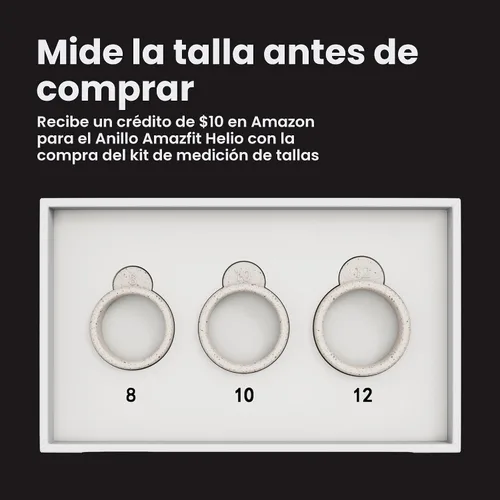 Vista 4 de Amazfit Helio Smart Ring, monitor de sueño/corazón, resistente al agua, iOS