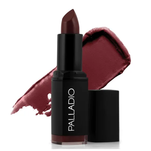 Vista 11 de Palladio Lápiz labial mate herbal, rosa bella, cremoso y cobertura completa de larga duración, 0.16 onzas bella rosado