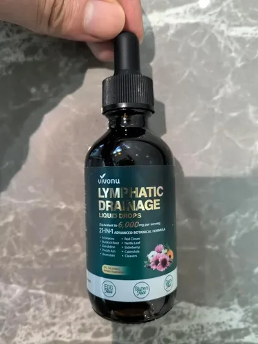 Vista 9 de Gotas de drenaje linfático 21 en 1 para liposomal, 6000 mg Suplemento de apoyo del sistema inmunológico y linfático para mujeres y hombres