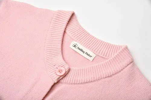 Vista 6 de SMILING PINKER Suéter tipo cárdigan para mujer, con botones, grueso y suave, regalo para madre y abuela