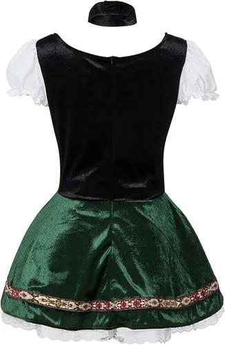 Vista 2 de Oktoberfest - Vestido de carnaval con hombros descubiertos, para mujer