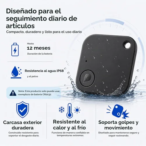 Vista 4 de Mini rastreador GPS portátil para vehículos, rastreador GPS indetectable, sin tarifa mensual/sin tarjeta SIM, dispositivo rastreador para niños 1