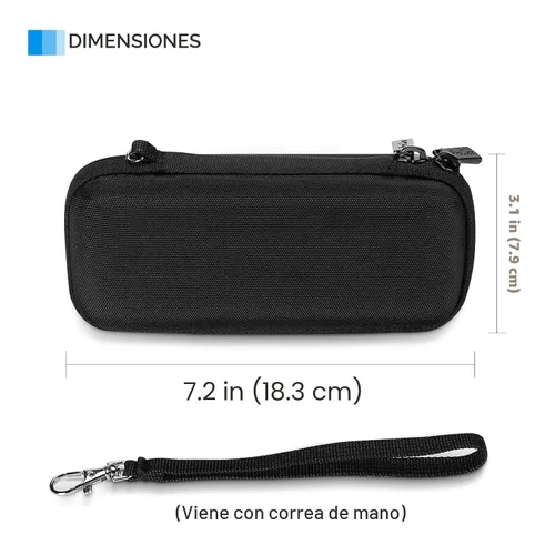 Vista 2 de ProCase Estuche rígido para recortadora y afeitadora eléctrica, organizador de viaje bolsa de transporte para QP2520 QP2530 QP2620 QP2630 - Negro