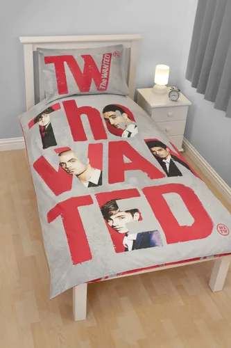 Vista 2 de Linenideas - Juego de funda de edredón para cama individual, diseño de The Wanted