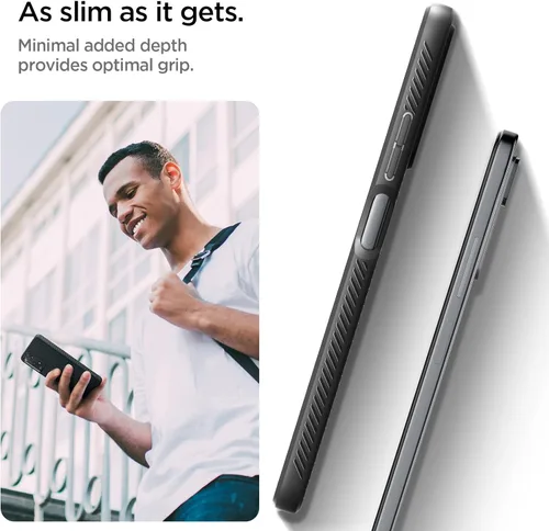 Vista 6 de Spigen Liquid Air - Funda diseñada para Redmi Note 11 Pro (Liquid Air), color negro mate