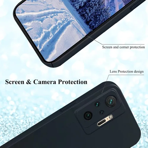 Vista 5 de Funda de teléfono para Xiaomi Redmi Note 10 Pro, cubierta elegante de PC dura para Xiaomi Redmi Note 10 Pro Case a prueba de golpes rosa delgada