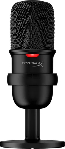 Vista 10 de HyperX SoloCast - Micrófono de condensador USB para juegos, para PC, PS4, PS5 y Mac, sensor de toque para silenciar, patrón polar cardioide, ideal