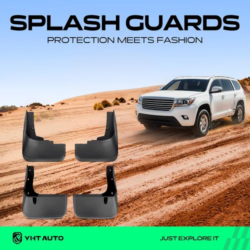 Vista 2 de YHTAUTO Guardabarros de repuesto para Toyota Highlander 2011 2012 2013 Sport Utility, guardabarros accesorios para coches protector de rueda con kit