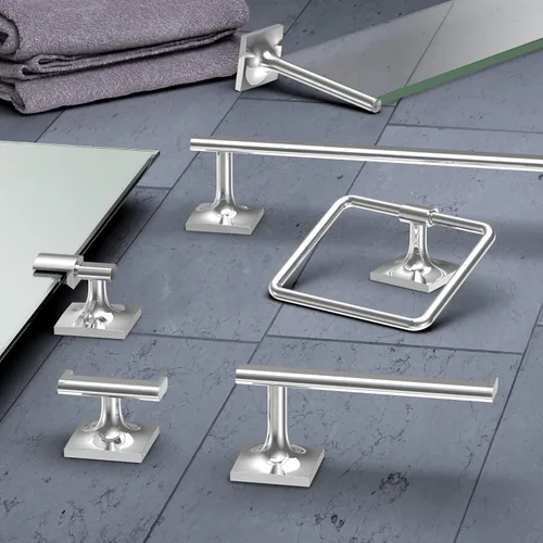 Vista 2 de Gatco 5586 Waterline - Estante de cristal, cromado