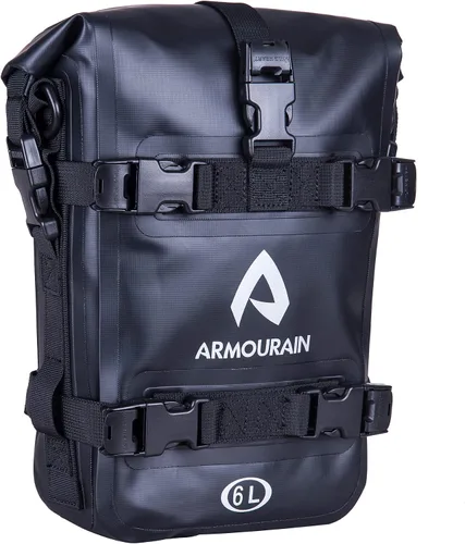 Vista 14 de Bolsa Impermeable para Parachoques de Motocicleta 6L Bolsa de Barra Antichoque de Motor con Correa para el Hombro Bolsa de Marco Lateral