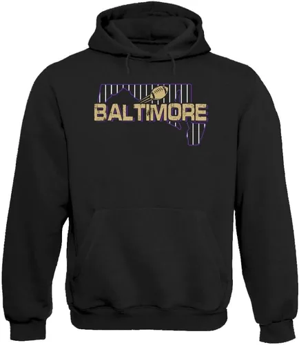 Vista 17 de Xtreme Apparrel Team Field Map Men's Hoodie Sweatshirt for Football Fans